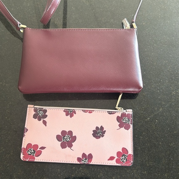 Kate Spade Sadie crossbody set in deep berry - Picture 4 of 11